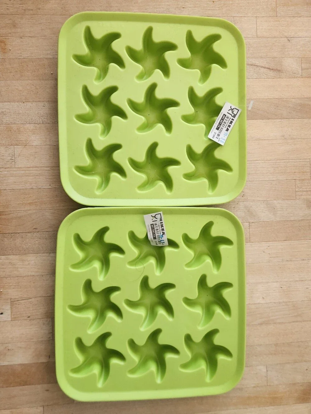 Ikea STAR ICE TRAYS Makes 18 Cubes